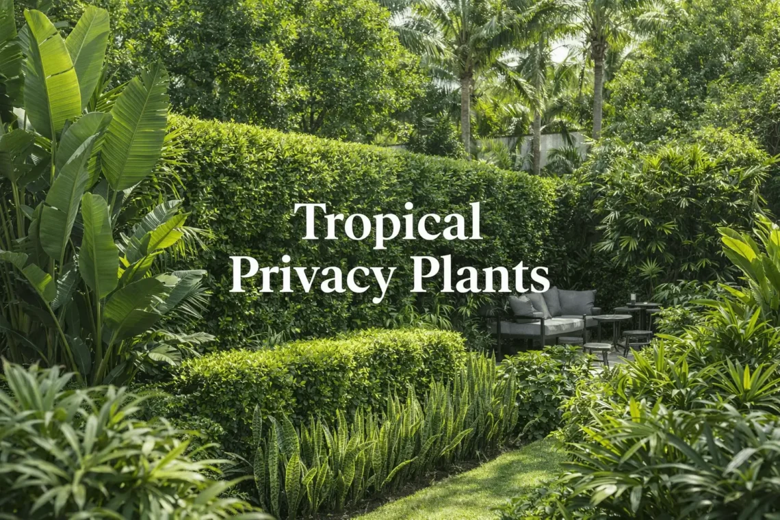 tropical privacy plants