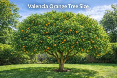 valencia orange tree size