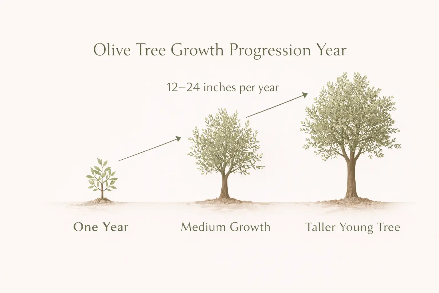 are olive trees fast growing
