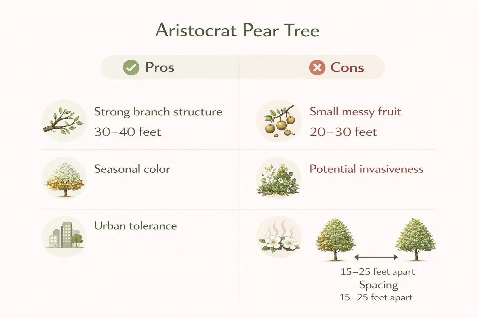 aristocrat pear tree
