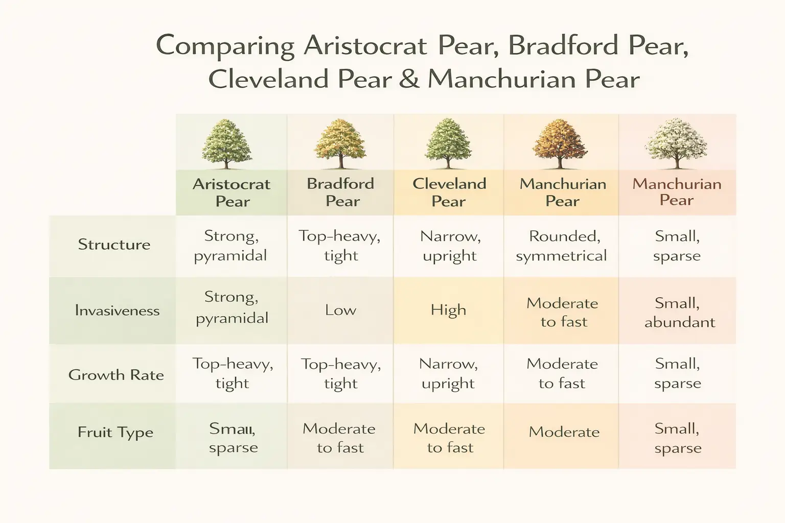 aristocrat pear tree