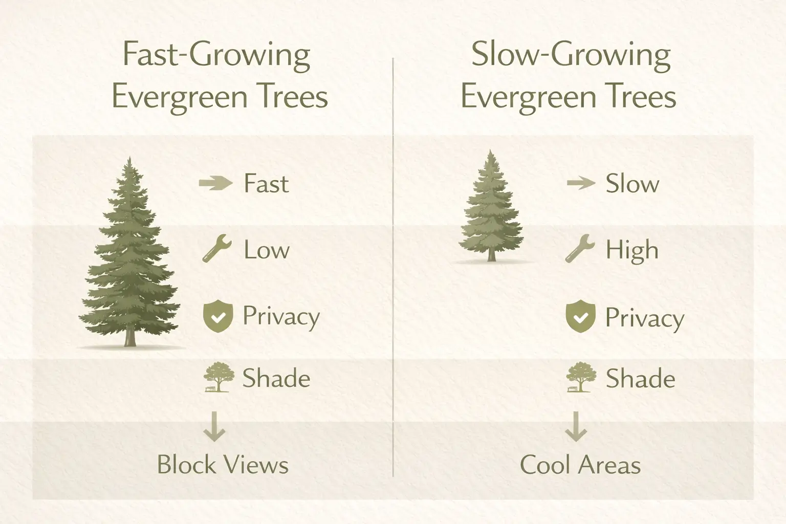 best evergreen trees