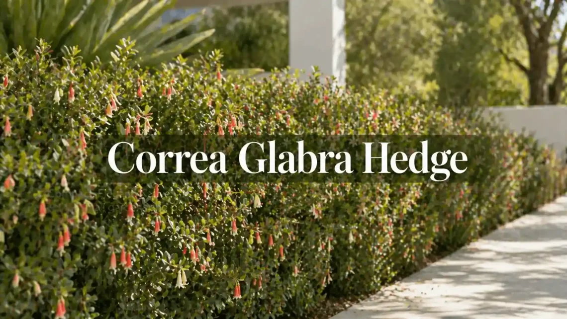 correa glabra hedge
