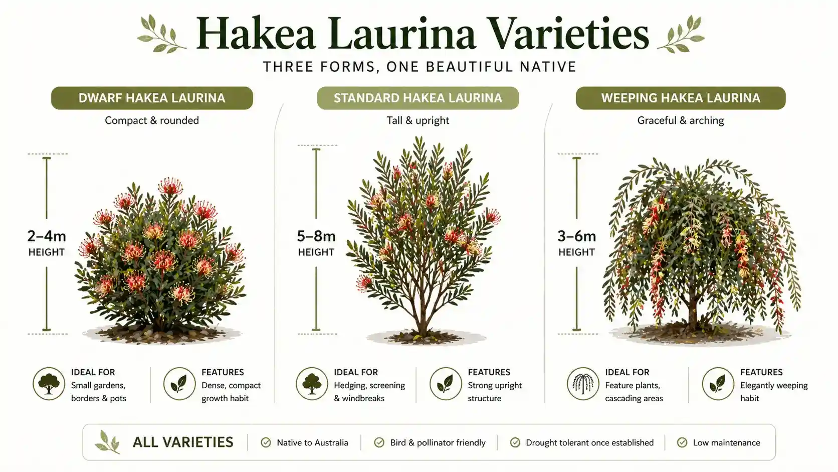 dwarf hakea laurina