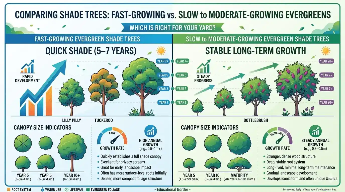 evergreen shade trees
