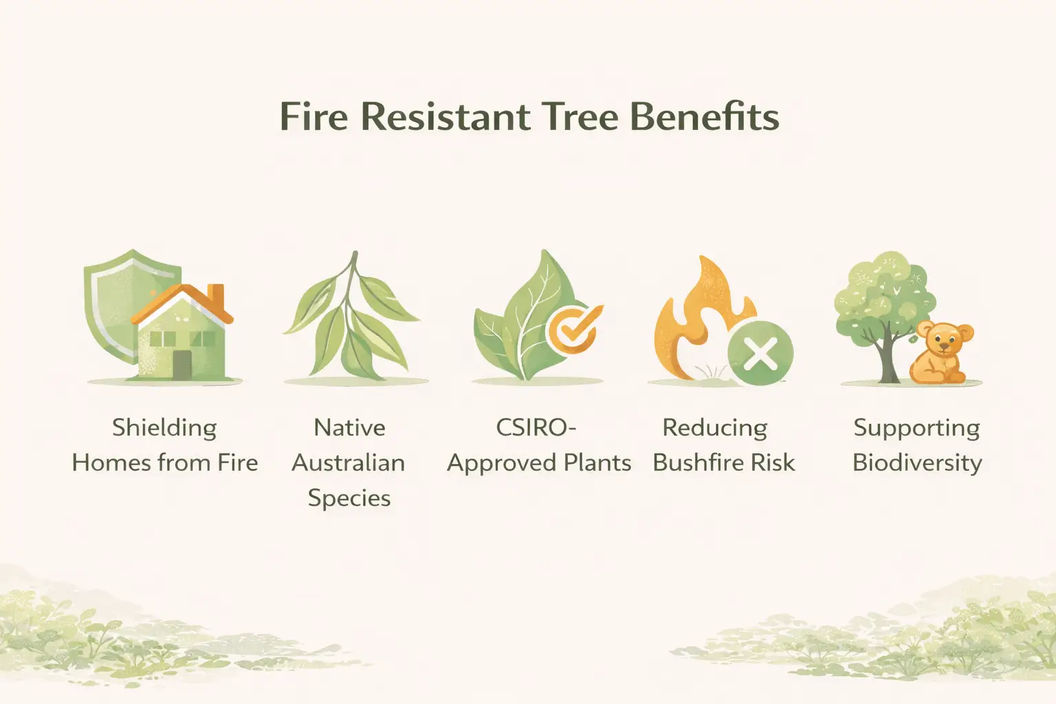 fire resistant trees australia