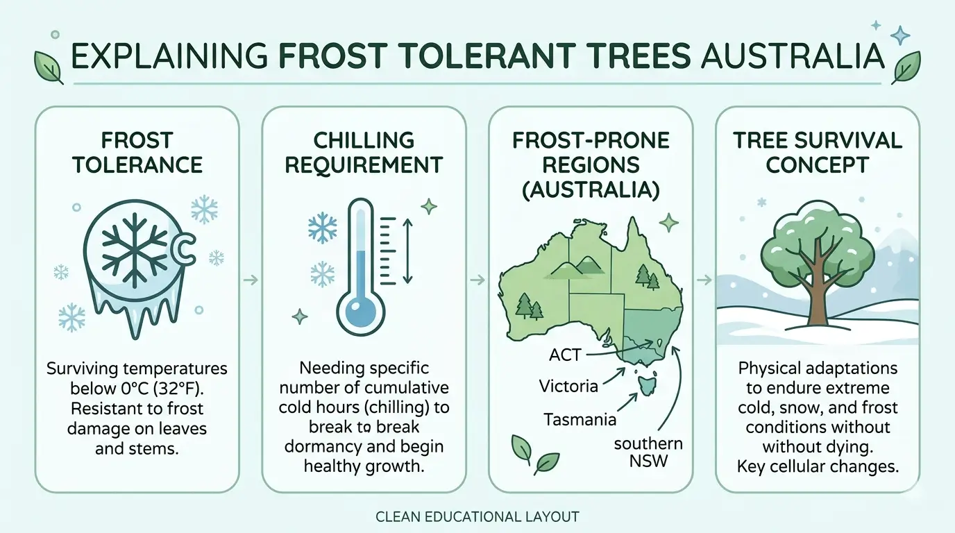 frost tolerant trees australia