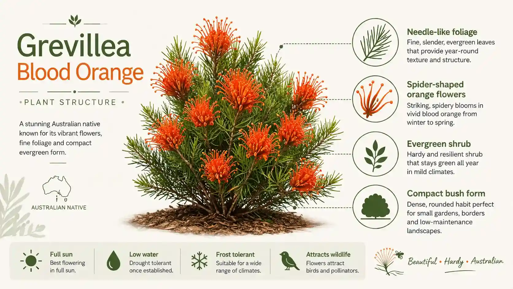 grevillea blood orange