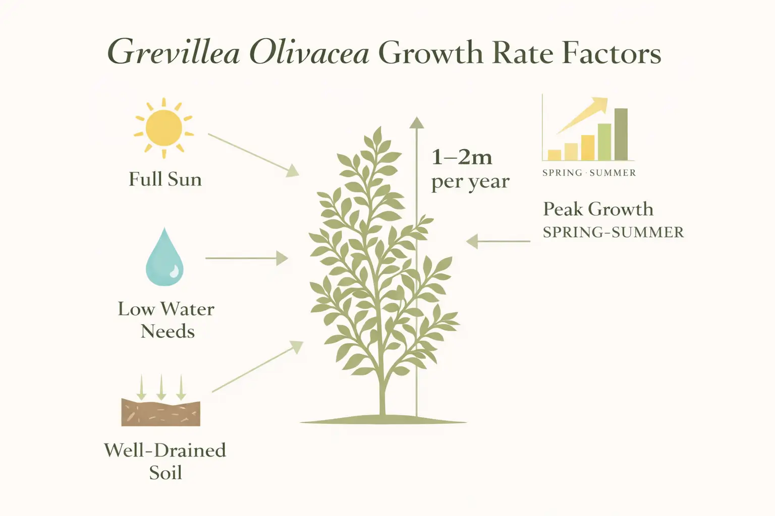 grevillea olivacea hedge