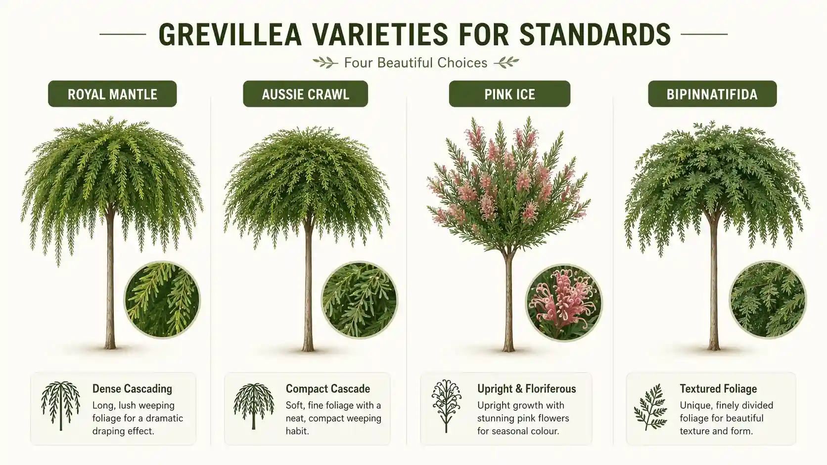 grevillea standard weeping