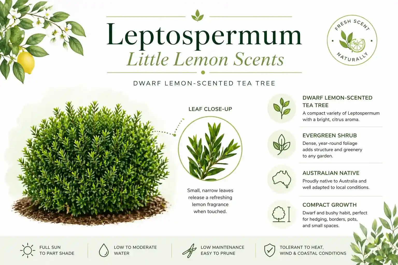 leptospermum little lemon scents