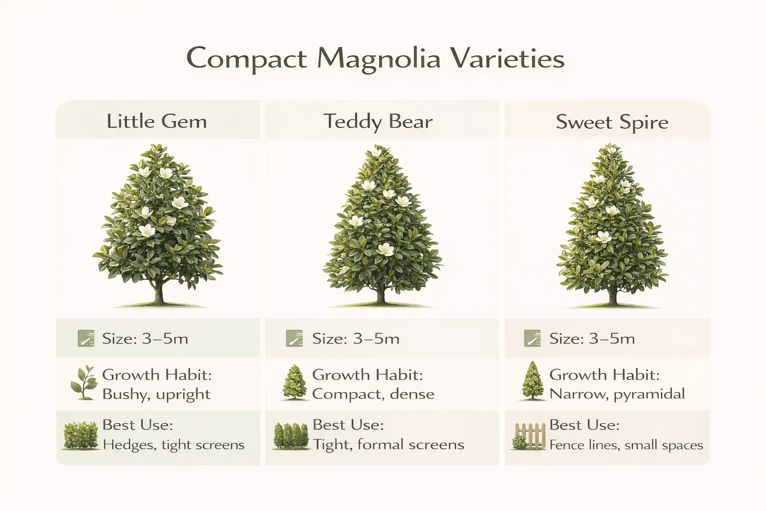 magnolia screening trees