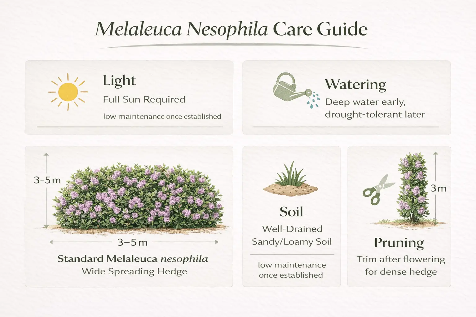 melaleuca nesophila hedge