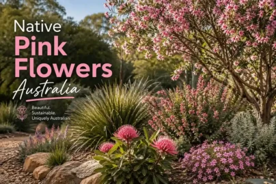 native pink flowers australia