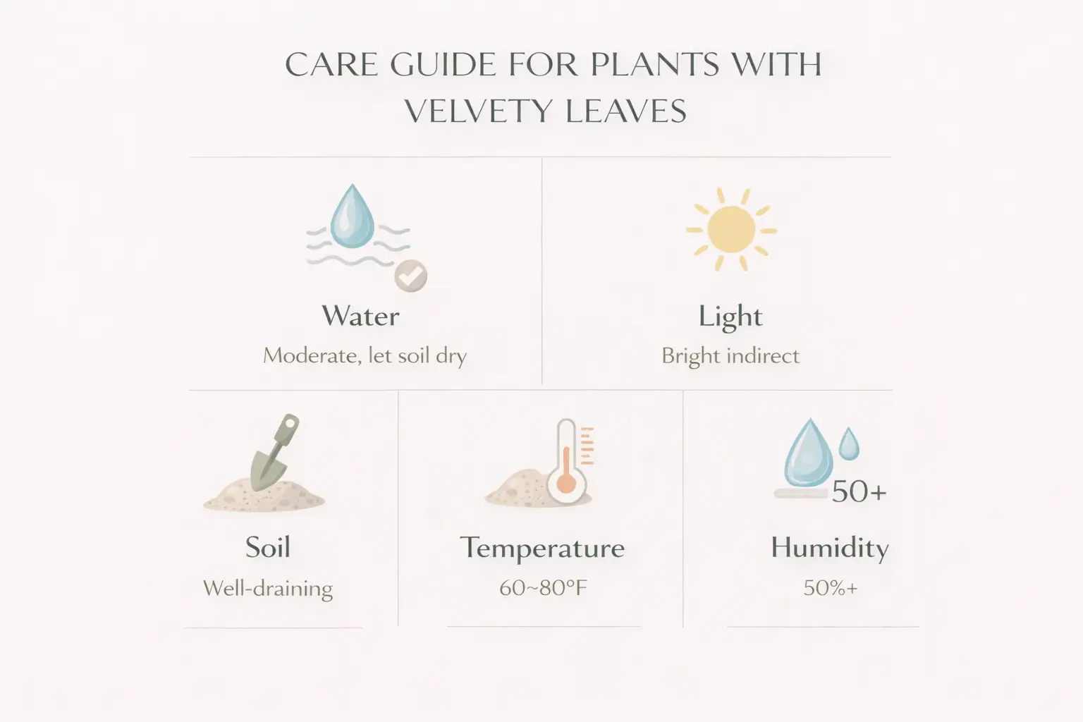 plants with velvety leaves