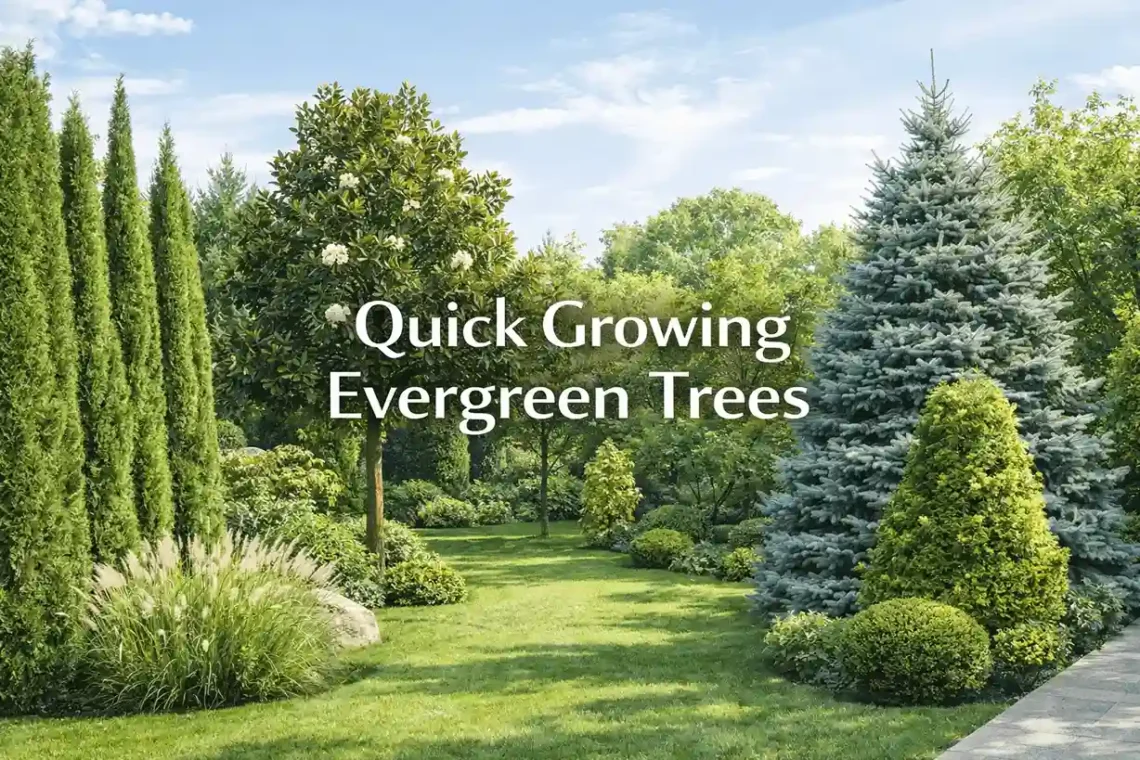quick growing evergreen trees