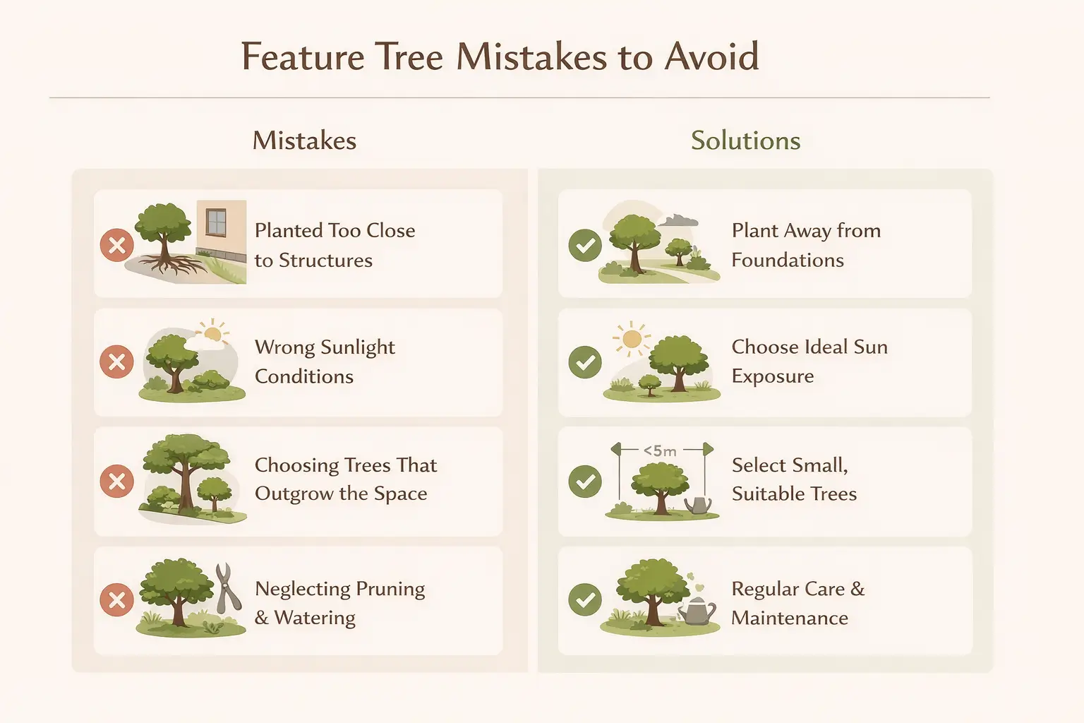 small feature trees australia