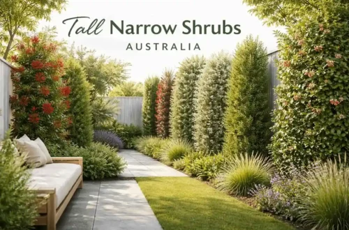 tall narrow shrubs australia