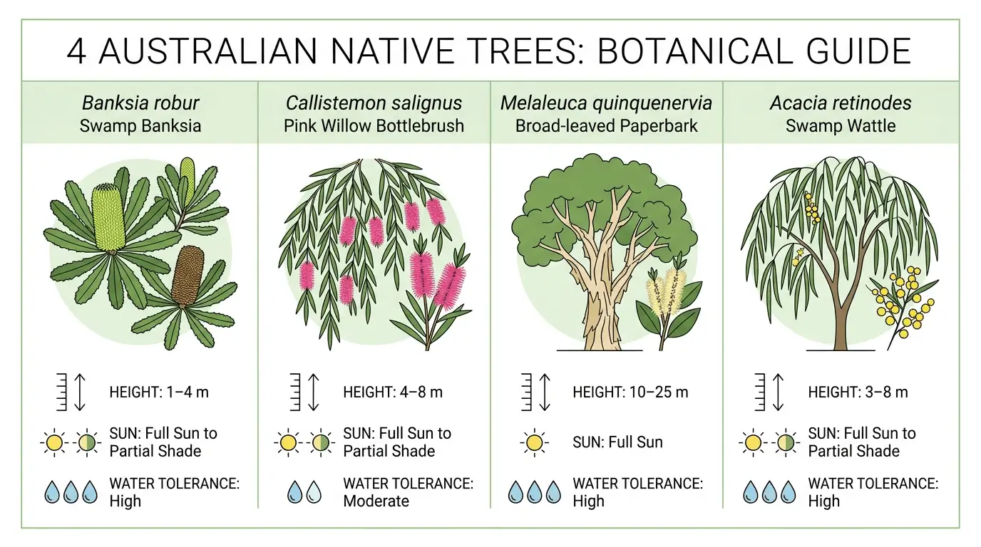 trees that like wet feet australia