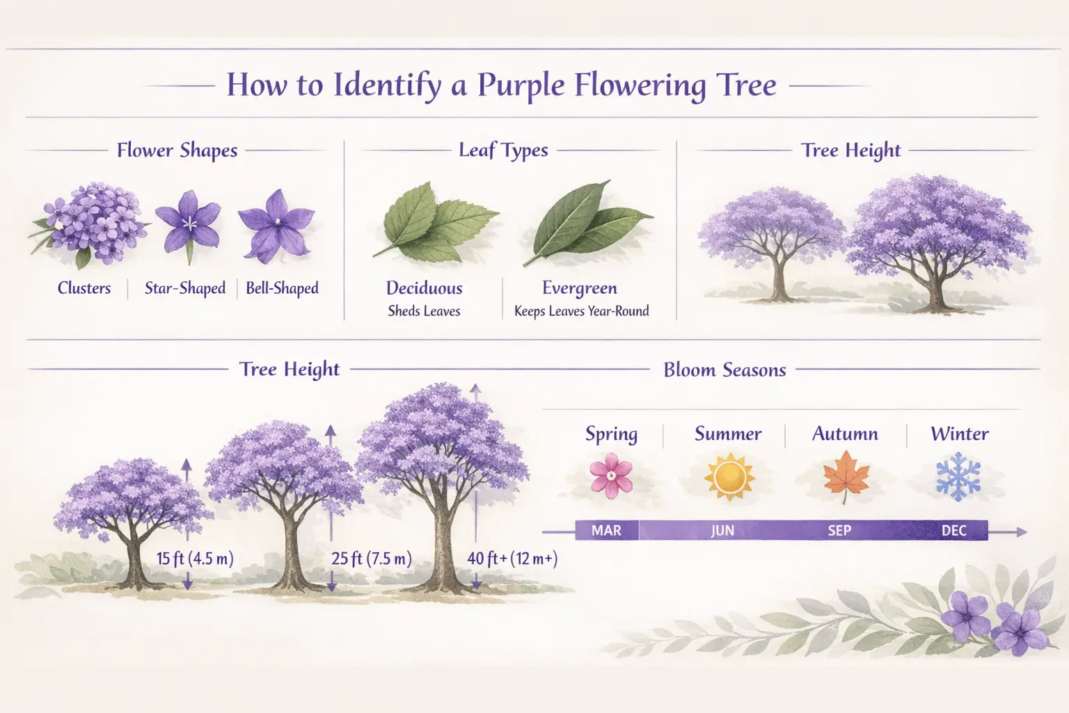 trees with purple flowers australia