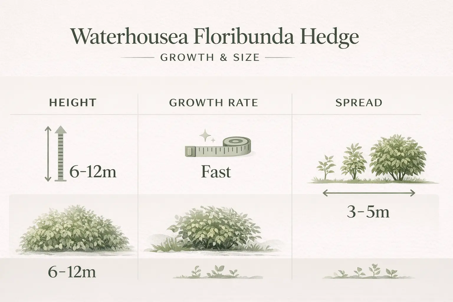 waterhousea floribunda hedge