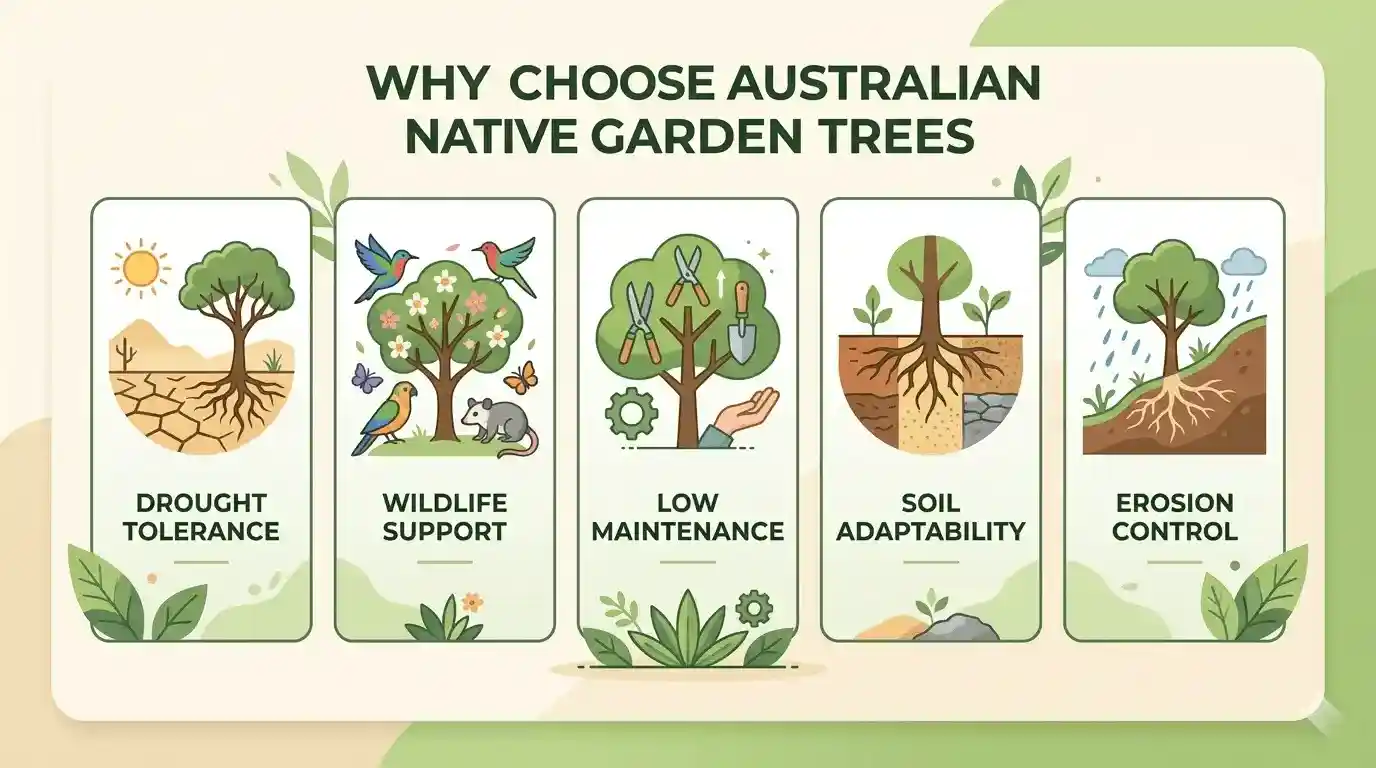Australian native garden trees