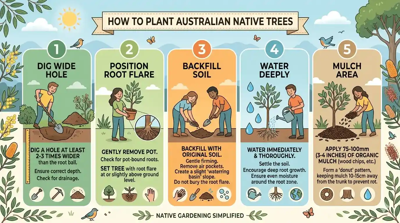 Australian native garden trees