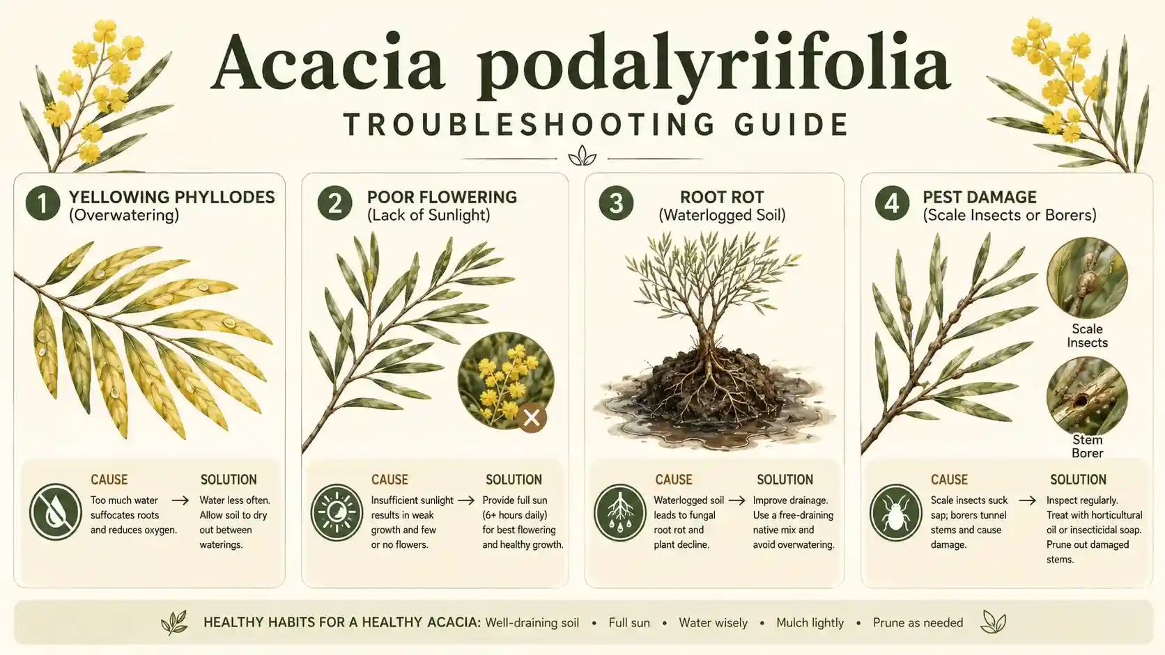 acacia podalyriifolia