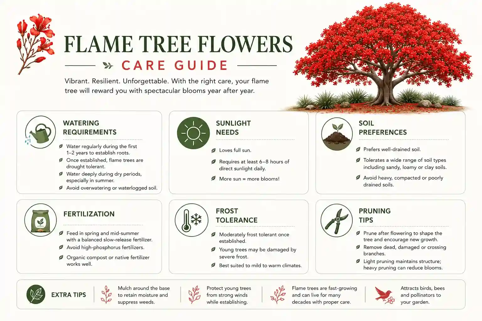 flame tree flowers