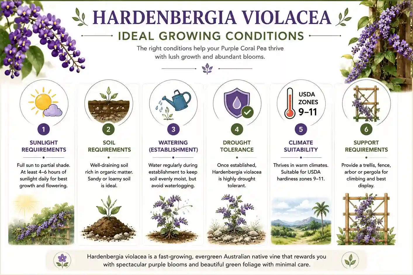 hardenbergia violacea