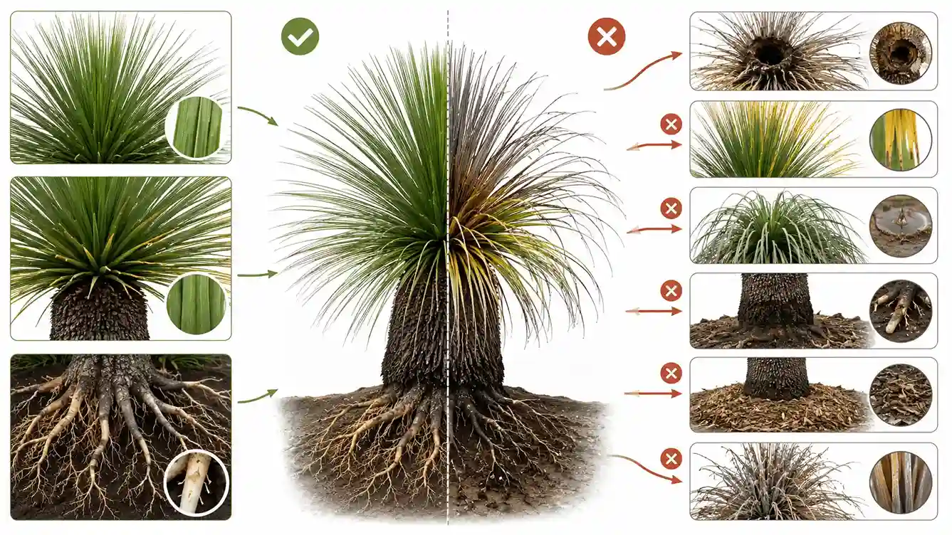 how to plant a grass tree