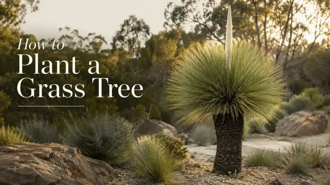 how to plant a grass tree