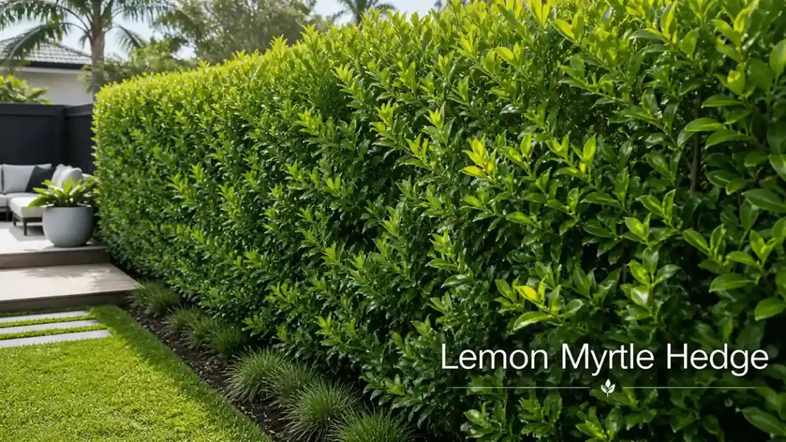 lemon myrtle hedge