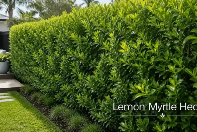 lemon myrtle hedge