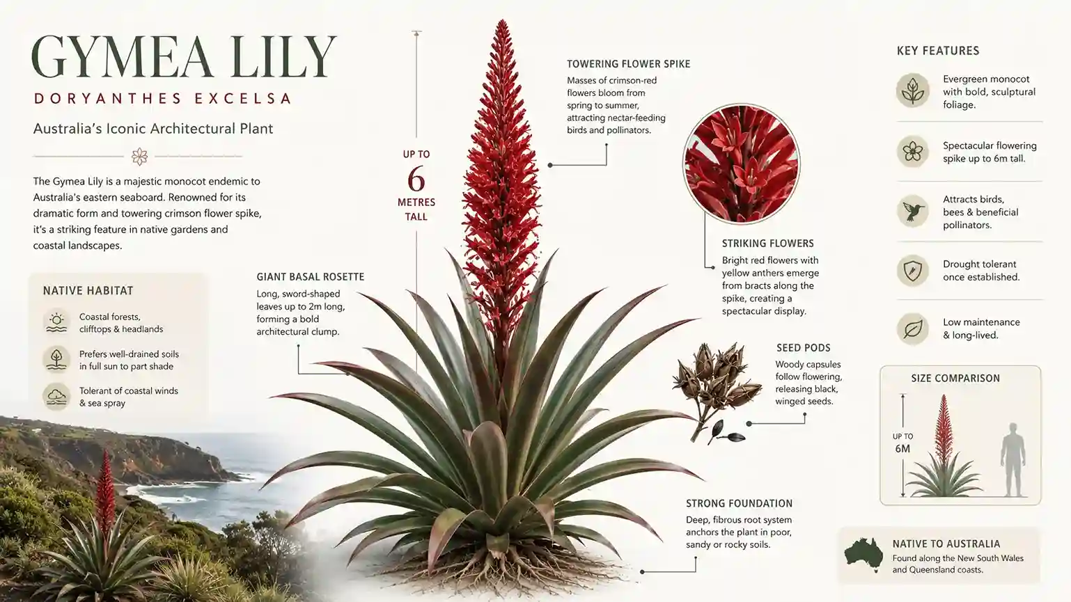 plants similar to gymea lily