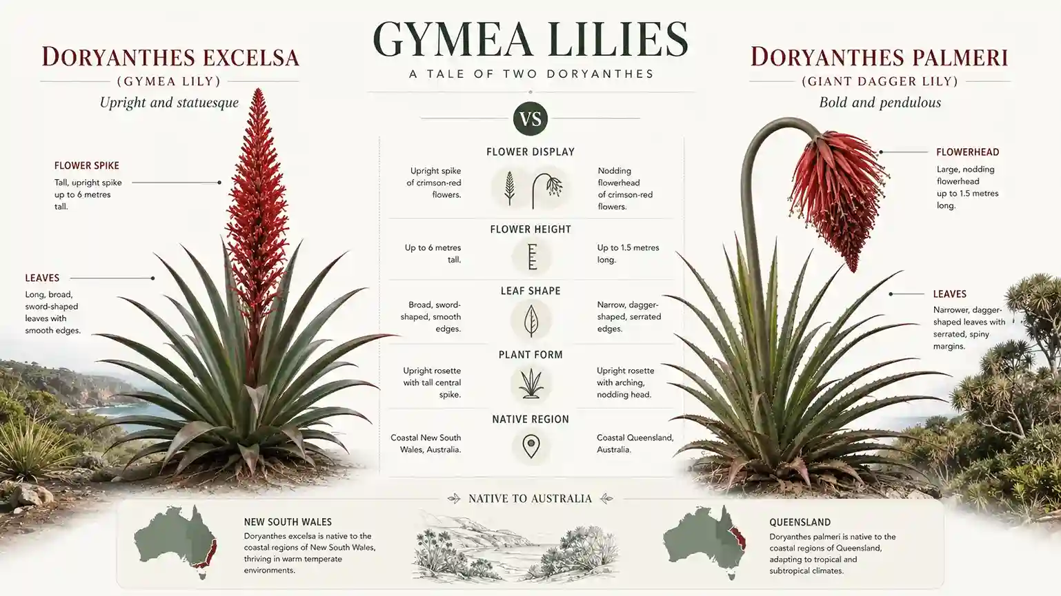 plants similar to gymea lily