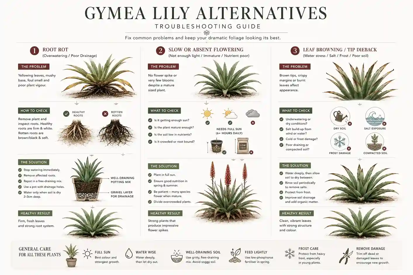 plants similar to gymea lily