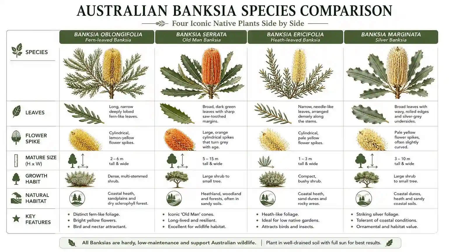 banksia oblongifolia