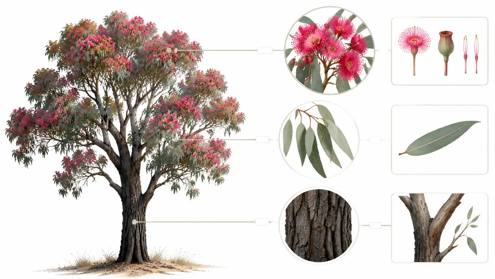 eucalyptus sideroxylon rosea
