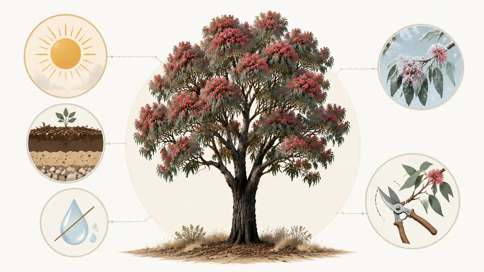eucalyptus sideroxylon rosea