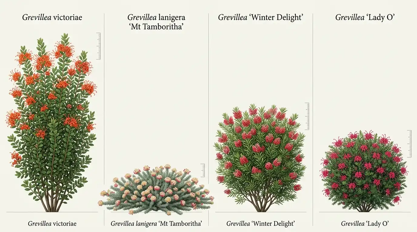 frost hardy grevilleas