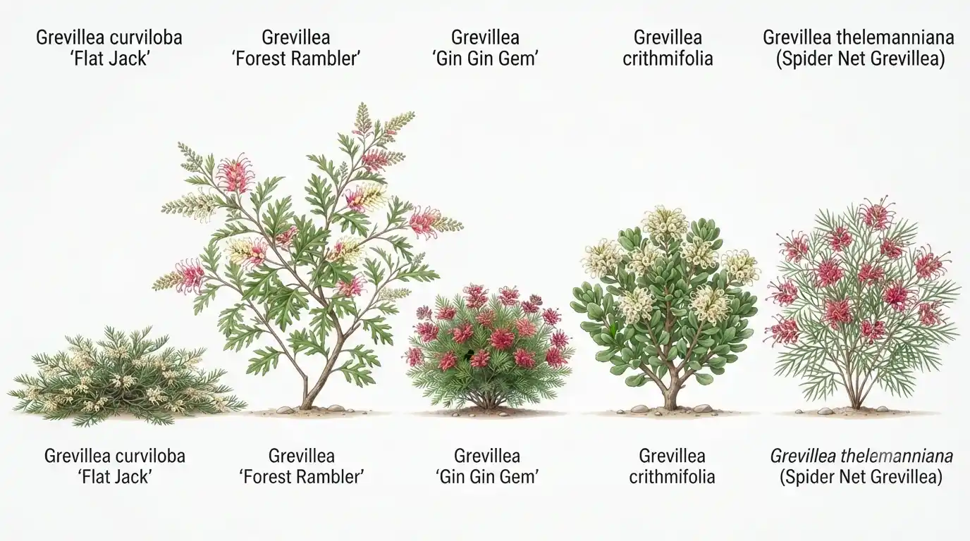grevillea curviloba flat jack