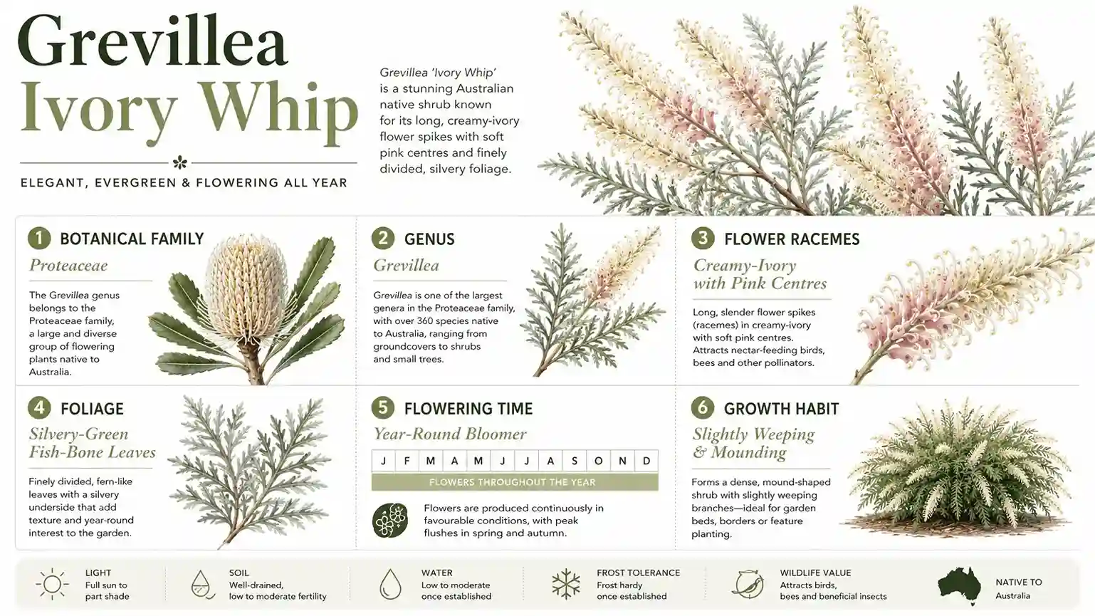 grevillea ivory whip