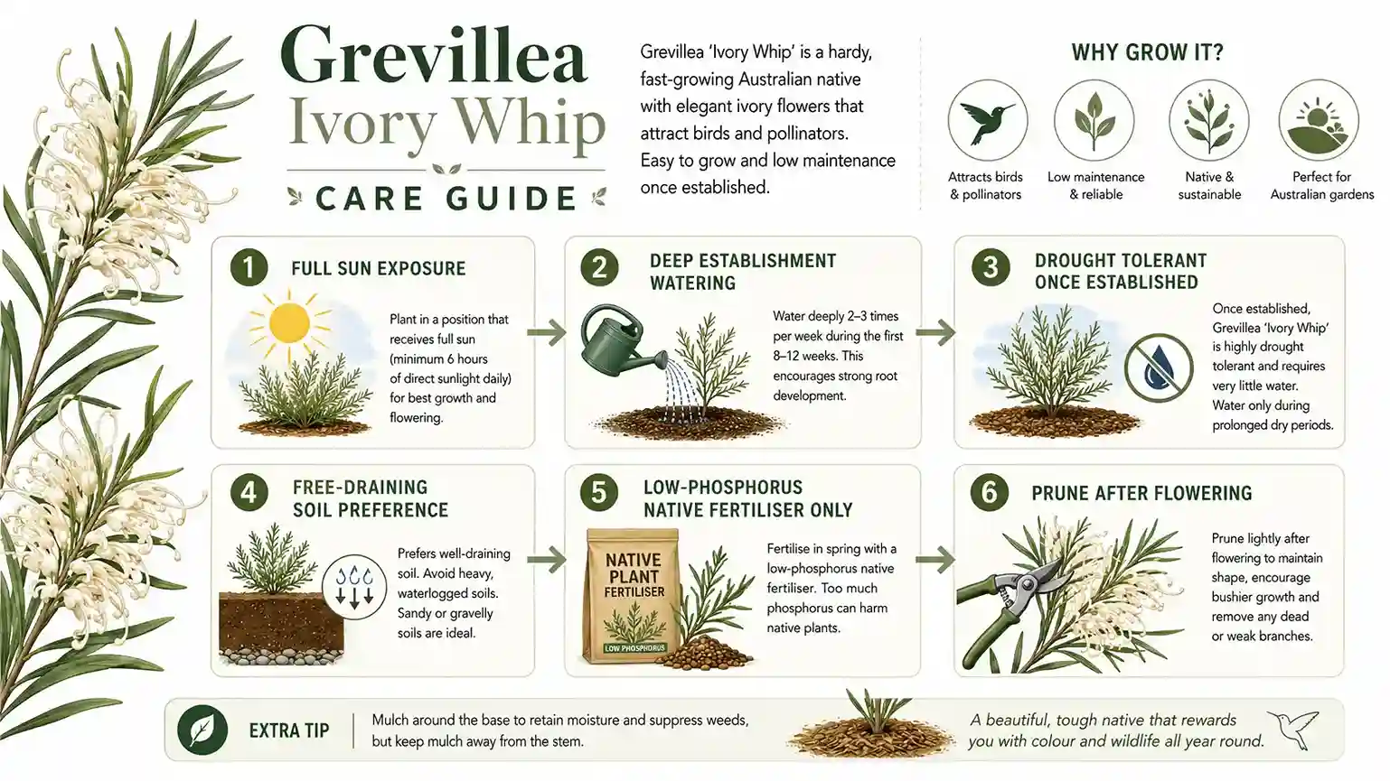grevillea ivory whip