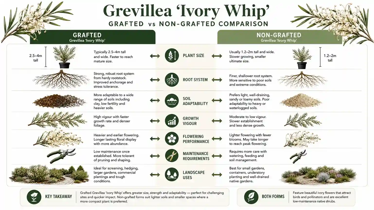 grevillea ivory whip
