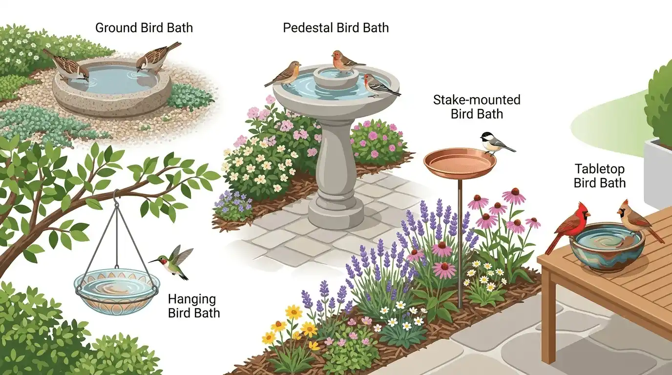 small bird bath