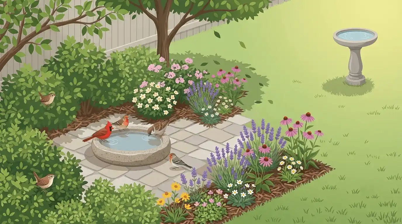 small bird bath