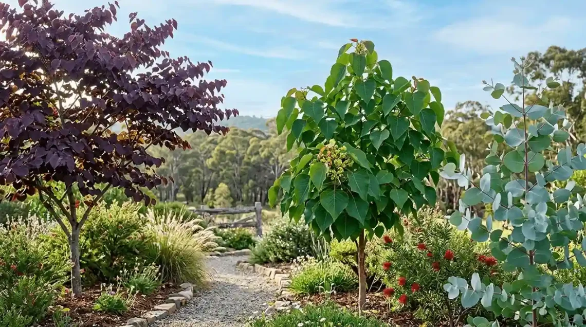 tree with heart shaped leaves australia