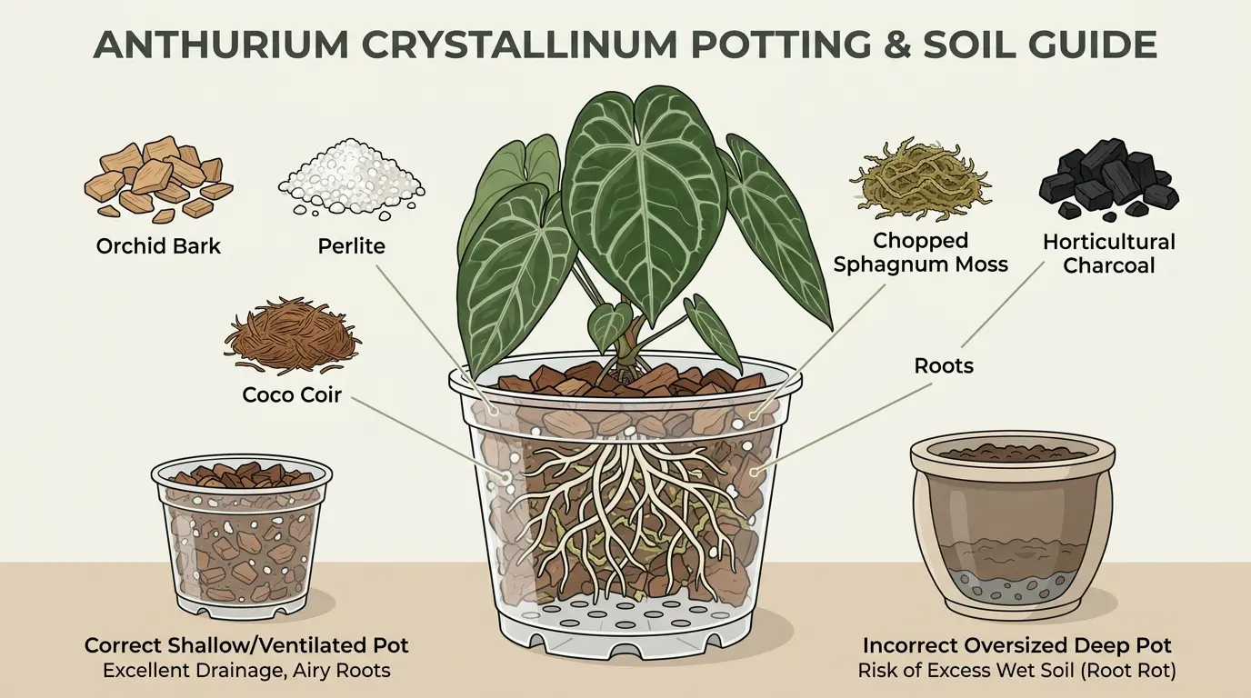 anthurium crystallinum care