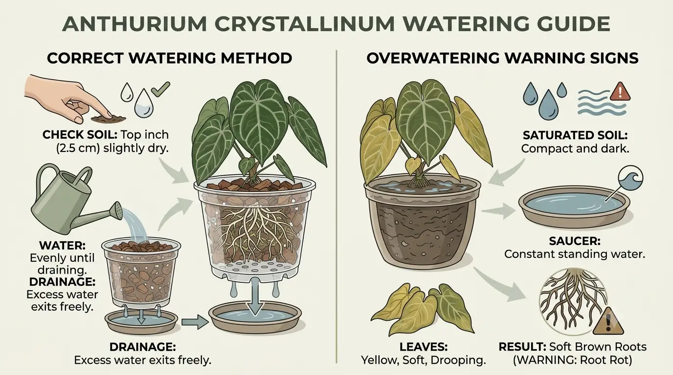 anthurium crystallinum care